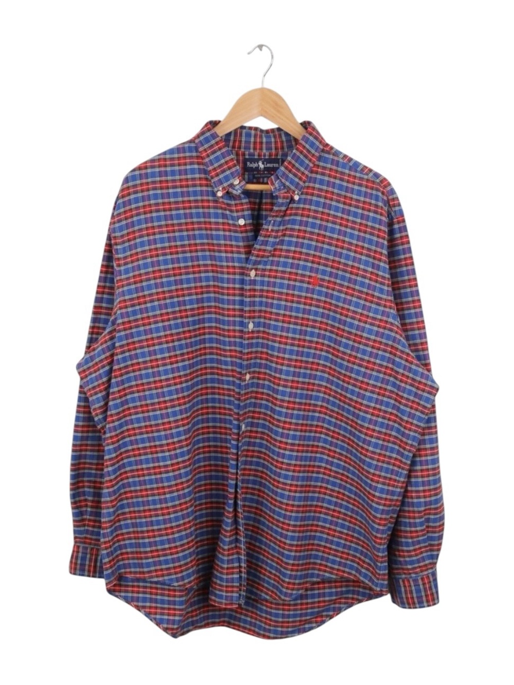 Ralph Lauren Blake Shirt XXL‎ Plaid Button Down Oxford Cotton Mens